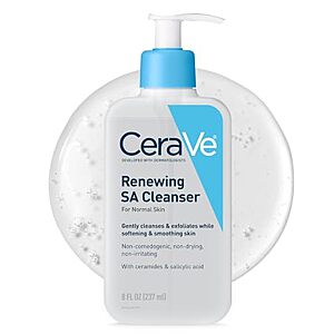 8-Oz CeraVe Renewing Cleanser Face Wash w/ Salicylic Acid & Essential Ceramides $8.65 w/ S&S