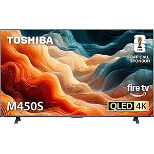 Prime Members: 43" Toshiba M450 QLED 4K Fire TV (2026) $140 + Free S&H