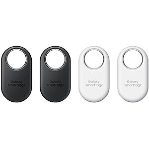 Prime Members: 4-Pk Samsung Galaxy SmartTag2 Bluetooth Trackers (Black + White) $46.95 + Free S&H