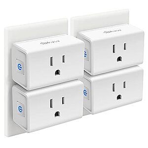Prime Members: 4-Ct Kasa WiFi Smart Plug Mini 15A $22 + Free S&H (Earn 25% Back w/ Prime Visa)