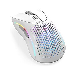 Glorious Gaming D2 Wireless Ergonomic Mouse (White) $20 + Free S&H w/ Prime
