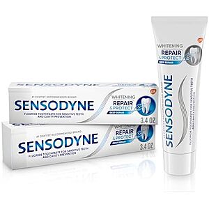 Select Accts: 2-Pack 3.4-Oz Sensodyne Repair and Protect Whitening Toothpaste $9.05 w/ S&S