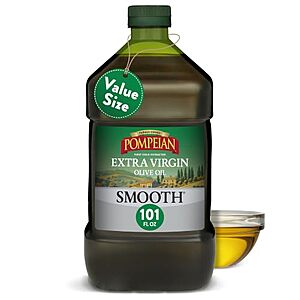 Select Accts: 101-Oz Pompeian Smooth Extra Virgin Olive Oil (First Cold Pressed) $19 w/ S&S