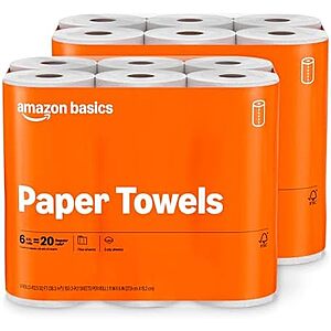 12-Pack 150-Sheets Amazon Basics 2-Ply Flex-Sheets Paper Towels $14.50 w/ S&S