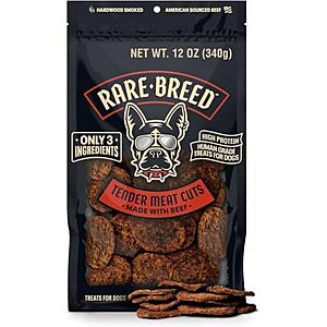 12-oz Rare Breed Soft Beef Dog Treats $4.65 w/ S&S