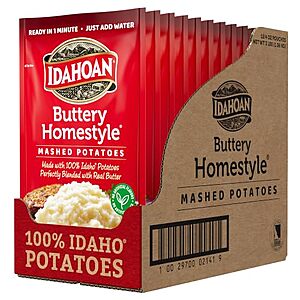 12-Pk 4-Oz Idahoan Buttery Homestyle Mashed Potatoes