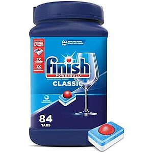 84-Ct Finish Powerball Classic Dishwasher Detergent Tablets $9.75 w/ S&S