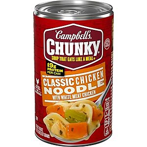 18.6-Oz Campbell's Chunky Soup (Classic Chicken Noodle) $1.60 w/ S&S