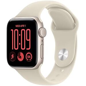 40mm Apple Watch SE 3 GPS Smartwatch (Starlight Aluminum Case w/ Sport Band) $200 & More + Free S&H