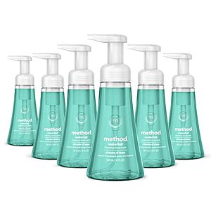 Select Accounts: 6-Pk 10-Oz Method Foaming Hand Wash (Waterfall) $10 w/ S&S