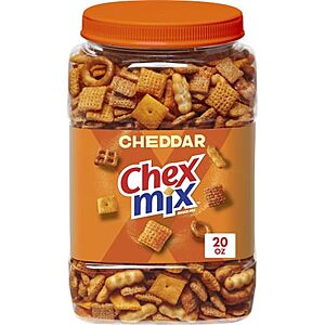20-oz Chex Mix Resealable Tub (Cheddar) 6 for $28.50 w/ S&S