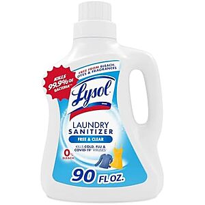 90-oz Lysol Liquid Laundry Sanitizer (Free & Clear) $8.45 w/ S&S