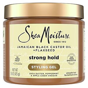 Prime Members: 15-Oz SheaMoisture Strong Hold Styling Gel (Castor Oil + Flaxseed) $2.35 w/ S&S + Free S&H