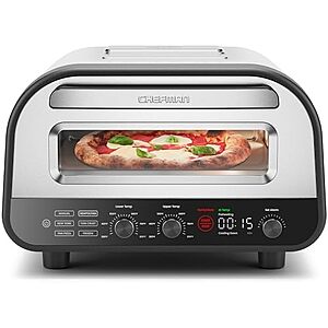 Chefman 12" Indoor Electric Pizza Oven (Stainless Steel) $200 + Free S&H