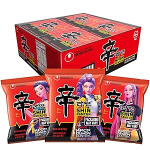 16-Pack 4.23-Oz Nongshim Shin Noodle Soup (Gourmet Spicy) $10.60 w/ S&S
