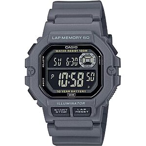 Casio WS-1400H Series Watch w/ 60-Lap Memory (Gray)