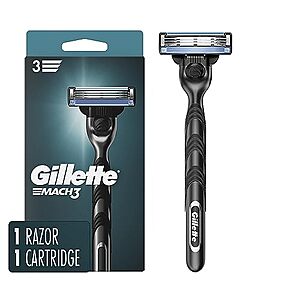 Gillette Mach3 Razor for Men (1 Razor Handle + 1 Blade Refill)