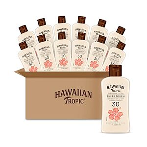 12-pk 2-oz Hawaiian Tropic Sheer Touch Lotion (SPF 30) $10.55 w/ S&S