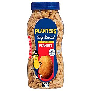 16-Oz Planters Dry Roasted Peanuts (Salted) $2.10 w/ S&S