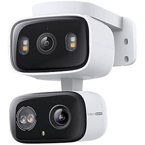 Tapo HybridCam Duo 2K 3MP Dual Lens Pan/Tilt Security Camera $55 + Earn 25% Back w/ Prime VISA + Free S&H