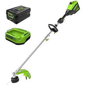 Greenworks 60V 16" Brushless Cordless String Trimmer w/ 4.0Ah Battery $120 + Free S&H