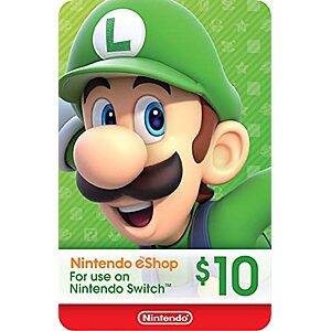 $10 Nintendo eShop eGift Card (Digital Code)