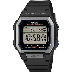 Casio W-738H Series LED Digital Sports Watch w/ 10-Year Battery Life (Black) $37 + Free S&H