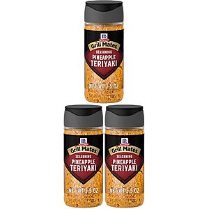 3-Pack 3.5-Oz McCormick Grill Mates Grilling Seasoning (Pineapple Teriyaki)