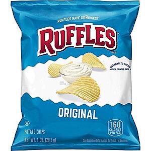 40-Ct 1-Oz Ruffles Potato Chips (Original) $9.60 w/ S&S