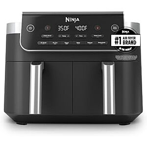 8-Qt Ninja DualZone 6-in-1 Air Fryer $130 + Free S&H