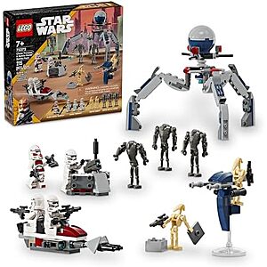 215-Pc LEGO Star Wars Clone Trooper & Battle Droid Battle Pack Building Set
