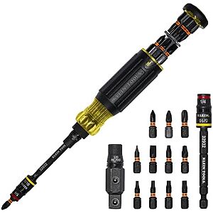 Klein Tools KNECT 16-in-1 Impact-Rated Hybrid Screwdriver/Nut Driver