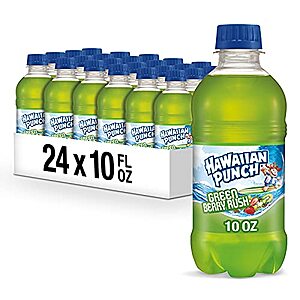24-Ct 10-Oz Hawaiian Punch Juice Drink Bottles (Green Berry Rush) $6.35 w/ S&S