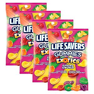 4-Pk 7-Oz Life Savers Exotics Gummy Candy $5.65 w/ S&S