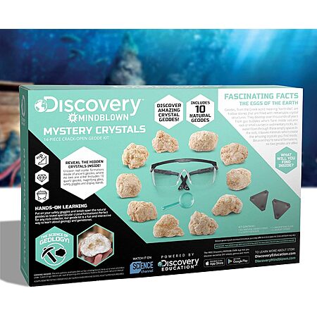 [Prime] $6.66*: 14-Piece Discovery Kids Toy Mystery Crystals Geode Excavation Kit at Amazon