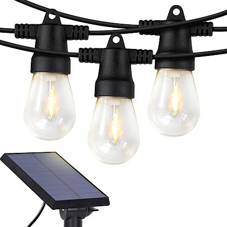 $19.99*: 27' Brightech Ambience Pro Solar Powered Outdoor Waterproof LED String Lights at Amazon