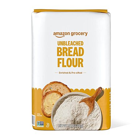 5-Lb Amazon Fresh Bread Flour for Just $3.36!