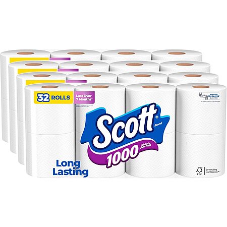 32-Pack Scott Toilet Paper for $21.31