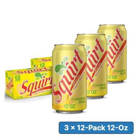 [S&S] $14.74: 3 × 12-Pack 12-Oz Squirt Grapefruit Soda ($4.91 each) at Amazon