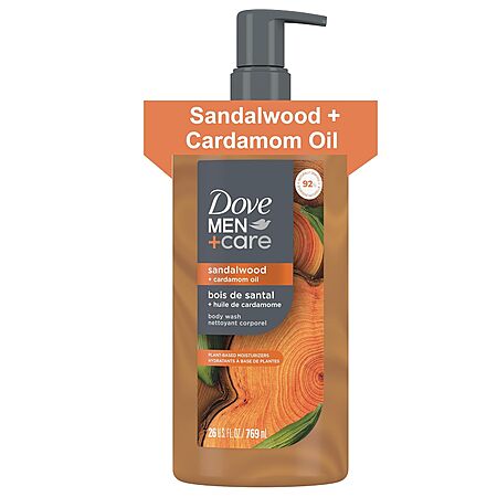 [S&S] $4.70*: 26-Oz DOVE MEN + CARE Body Wash (Sandalwood + Cardamom Oil) at Amazon