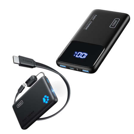 $18.69: INIU 10000mAh 45W PD USB-C Power Bank Portable Charger w/ USB-C Lanyard + 22.5W PD 3.0 QC4+ USB-C Portable Power Bank at Amazon