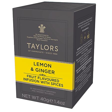 [S&S] $1.91: 20-Count Taylors of Harrogate Lemon & Ginger Herbal Tea at Amazon