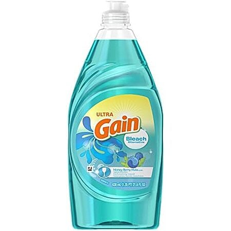 [S&S] $1.84: 21.6-Oz Gain Ultra Bleach Alternative Dishwashing Liquid Dish Soap (Honey Berry Hula) at Amazon