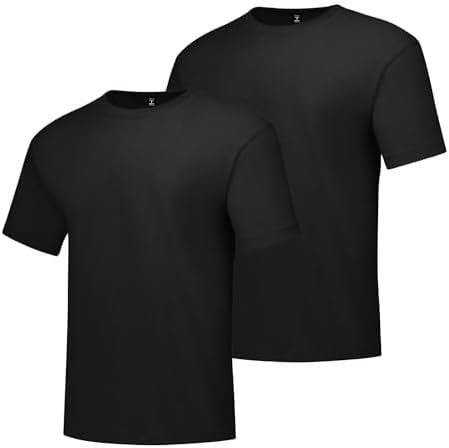 $5.60*: 2-Pack Hanes Men's Tall Beefy-T Extra-Long Crewneck T-Shirts (Black) at Amazon
