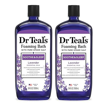[S&S] $8.45: 2-Pack 34-Oz Dr Teal's Foaming Bath with Pure Epsom Salt (Lavender) at Amazon ($4.22 each)