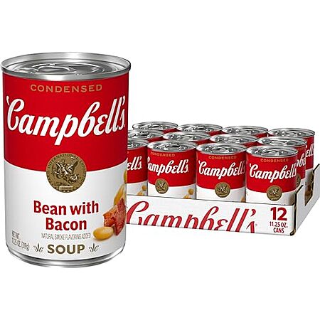 [S&S] $7.56: 12-Pack 11.25-Oz Campbell's Condensed Soup (Bean with Bacon) at Amazon (63￠ each)