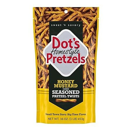 [S&S] $3.80: 16-Oz Dot's Homestyle Pretzels Seasoned Pretzel Twists (Honey Mustard) at Amazon