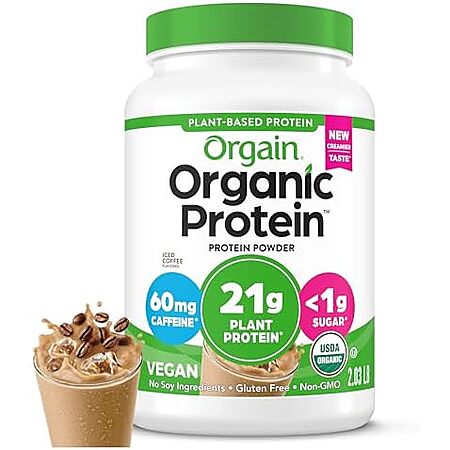 [S&S] $15.29*: 2.03-Pound Orgain Organic Vegan Protein Powder (Iced Coffee) at Amazon