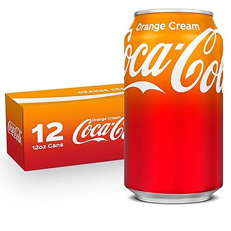 [S&S] $4.48*: 12 × 12oz Coca-Cola Orange Cream at Amazon (37.3￠ each)