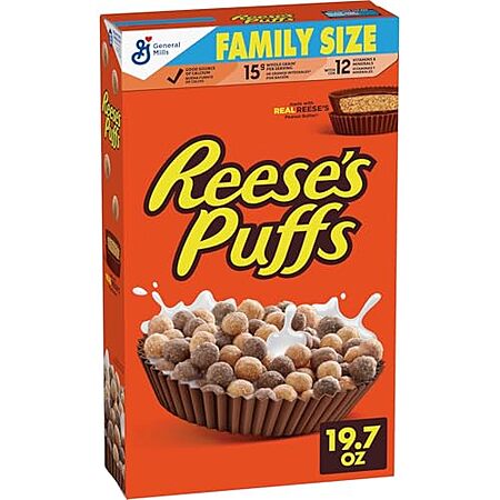[S&S, AC] $2.06: 19.7-Oz Reese's Puffs Chocolatey Peanut Butter Cereal at Amazon